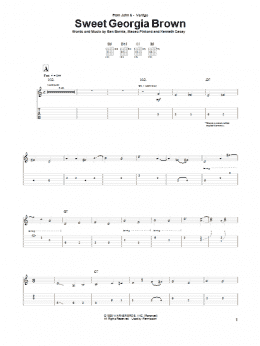 page one of Sweet Georgia Brown (Guitar Tab)