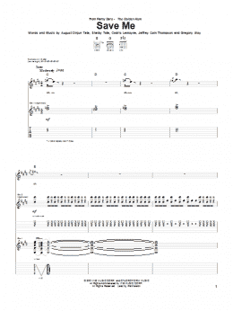 page one of Save Me (Guitar Tab)