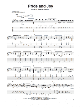 page one of Pride And Joy (Guitar Tab (Single Guitar))