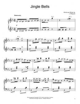 page one of Jingle Bells [Ragtime version] (Piano Solo)