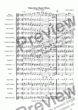 Marching Band Blues - Download Sheet Music PDF File