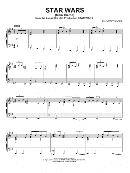 page one of Star Wars (Main Theme) (Piano Solo)