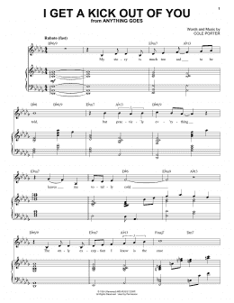 page one of I Get A Kick Out Of You (Piano & Vocal)