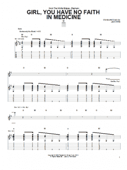 page one of Girl, You Have No Faith In Medicine (Guitar Tab)