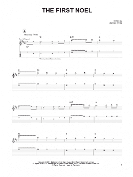 page one of The First Noel (Guitar Tab)