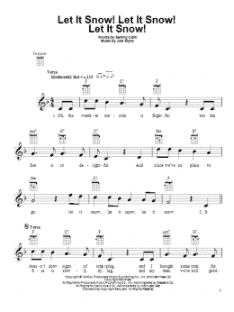 page one of Let It Snow! Let It Snow! Let It Snow! (Ukulele)