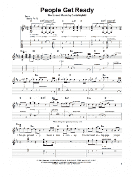 page one of People Get Ready (Guitar Tab (Single Guitar))