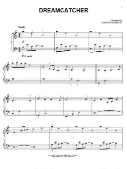 page one of Dreamcatcher (from The Twilight Saga: New Moon) (Easy Piano)