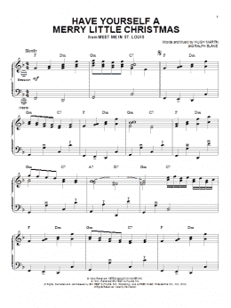 page one of Have Yourself A Merry Little Christmas (Accordion)