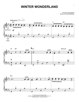 page one of Winter Wonderland (Accordion)