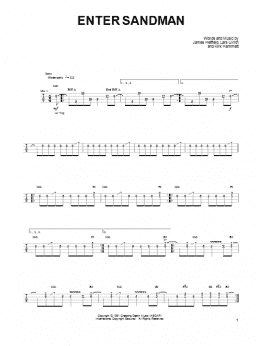 page one of Enter Sandman (Ukulele)