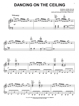 page one of Dancing On The Ceiling (Piano, Vocal & Guitar Chords (Right-Hand Melody))