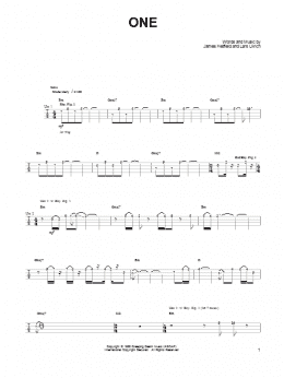 page one of One (Ukulele)