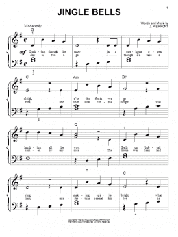 page one of Jingle Bells (Big Note Piano)