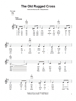 page one of The Old Rugged Cross (Ukulele)