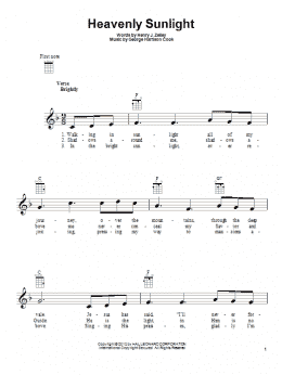 page one of Heavenly Sunlight (Ukulele)