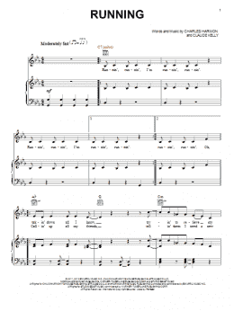 page one of Running (from Sparkle) (Piano, Vocal & Guitar Chords (Right-Hand Melody))