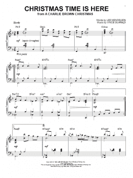 page one of Christmas Time Is Here [Jazz version] (arr. Brent Edstrom) (Piano Solo)