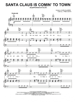 page one of Santa Claus Is Comin' To Town (Piano, Vocal & Guitar Chords (Right-Hand Melody))