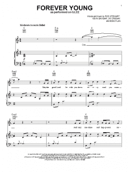 page one of Forever Young (Piano, Vocal & Guitar Chords (Right-Hand Melody))