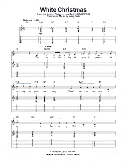 page one of White Christmas (Guitar Tab (Single Guitar))