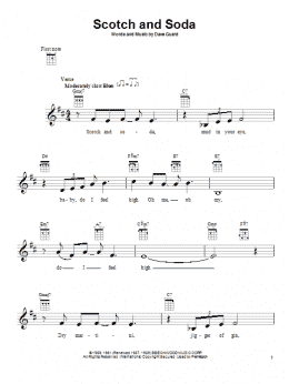 page one of Scotch And Soda (Ukulele)