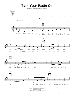 page one of Turn Your Radio On (Ukulele)