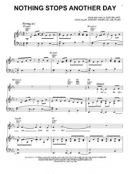 page one of Nothing Stops Another Day (Piano, Vocal & Guitar Chords (Right-Hand Melody))