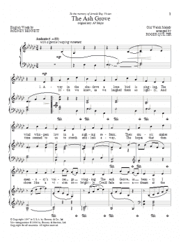 page one of The Ash Grove (Piano & Vocal)