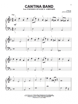 page one of Cantina Band (from Star Wars: A New Hope) (Beginning Piano Solo)