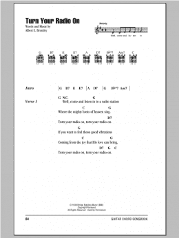 page one of Turn Your Radio On (Guitar Chords/Lyrics)