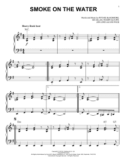 page one of Smoke On The Water (Easy Piano)