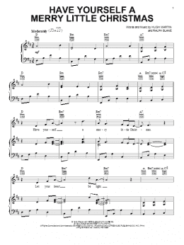 page one of Have Yourself A Merry Little Christmas (Piano, Vocal & Guitar Chords (Right-Hand Melody))