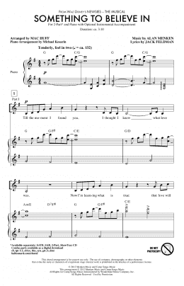 page one of Something To Believe In (2-Part Choir)