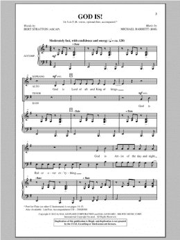 page one of God Is! (SATB Choir)