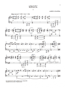 page one of Sonata No. 1, Op. 22 (Piano Solo)