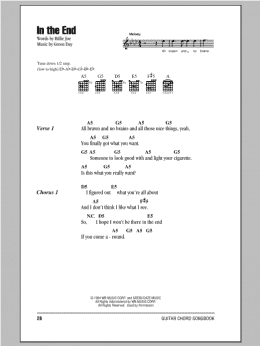 page one of In The End (Guitar Chords/Lyrics)