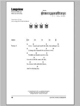 page one of Longview (Guitar Chords/Lyrics)