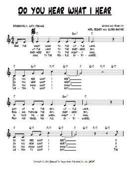 page one of Do You Hear What I Hear (Lead Sheet / Fake Book)