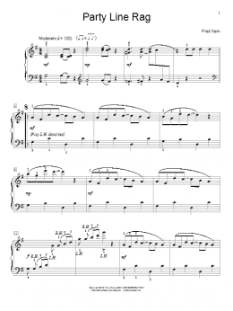 page one of Party Line Rag (Educational Piano)