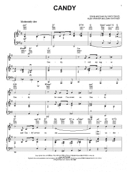 page one of Candy (Piano, Vocal & Guitar Chords (Right-Hand Melody))