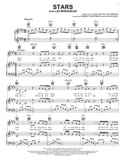 page one of Stars (Piano, Vocal & Guitar Chords (Right-Hand Melody))