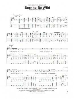 page one of Born To Be Wild (Guitar Tab)