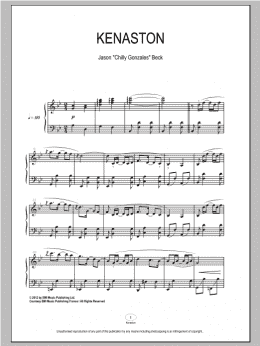 page one of Kenaston (Piano Solo)