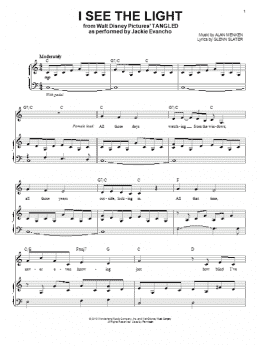 page one of I See The Light (from Tangled) (Piano & Vocal)