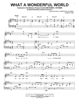 page one of What A Wonderful World (Piano & Vocal)