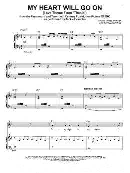 page one of My Heart Will Go On (Love Theme from Titanic) (Piano & Vocal)