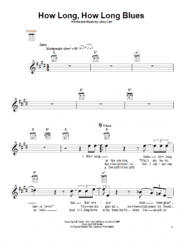 page one of How Long, How Long Blues (Ukulele)