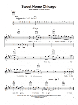 page one of Sweet Home Chicago (Ukulele)