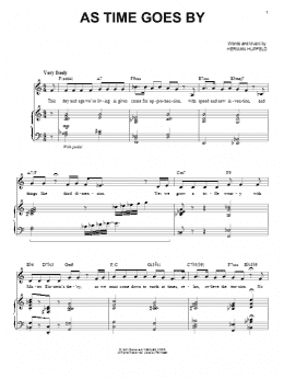 page one of As Time Goes By (Piano & Vocal)